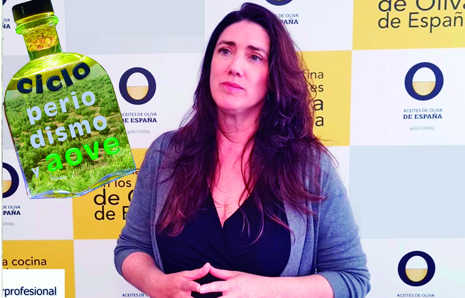 Conferencia de Teresa Pérez sobre los quince años de la Interprofesional del Aceite, organizada por la Asociación de la Prensa de Jaén